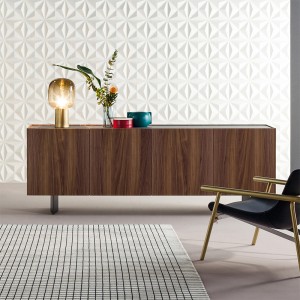 Северна модерна орехова дървена дъска дървен шкаф телевизионен шкаф хол