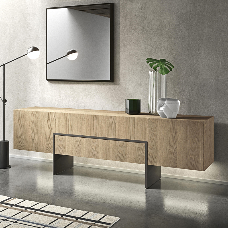 Северна проста модерна дървена шкаф бял шведска маса мебели за трапезария